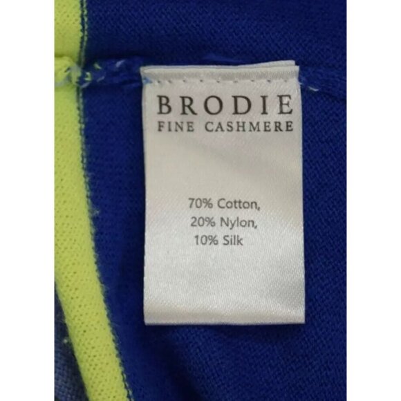 SCOTT & SCOTT LONDON STRIPED SILK BLEND V-NECK SWEATER - Picture 5 of 6